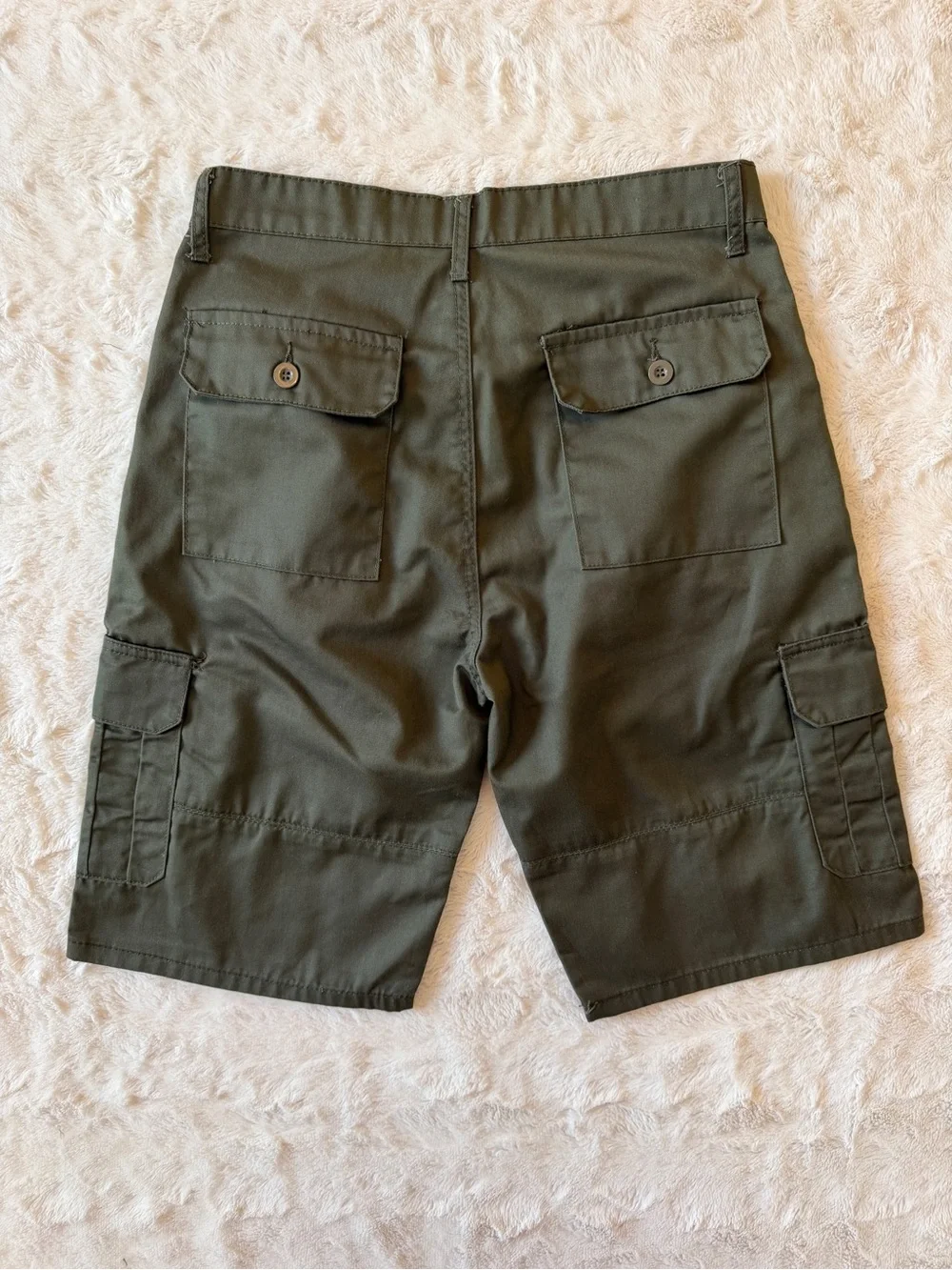 Denim & Rivets Olive Green Utility Cargo Shorts Size 34